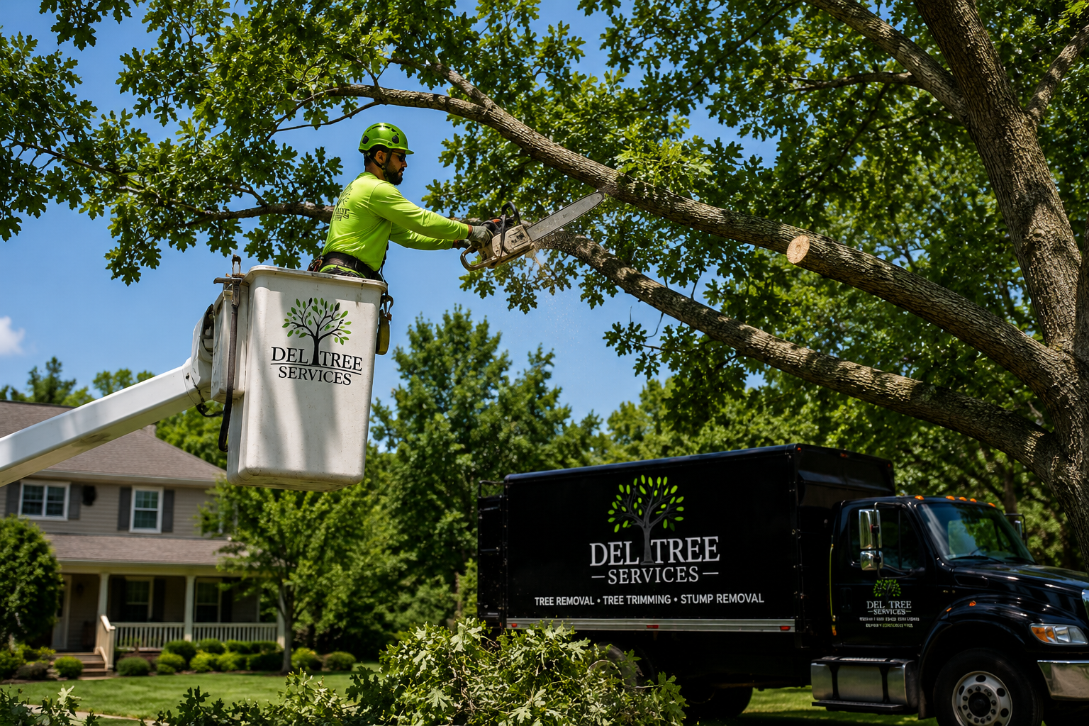 Tree trimming service in action (2)